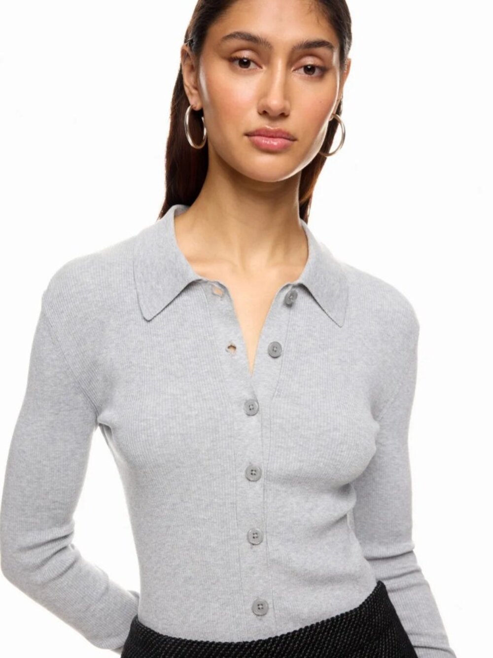 MICHAEL KORS Grey Collared Polo Sweater Size XXL MSRP $295